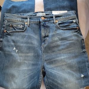 NWT Loft High Waist Straight Crop